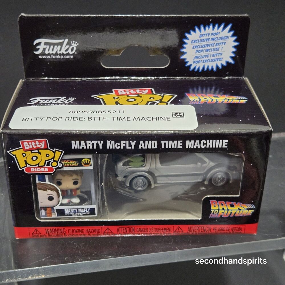 Funko Back to the Future Bitty POP! Rides Marty McFly Time Machine Vinyl Figure